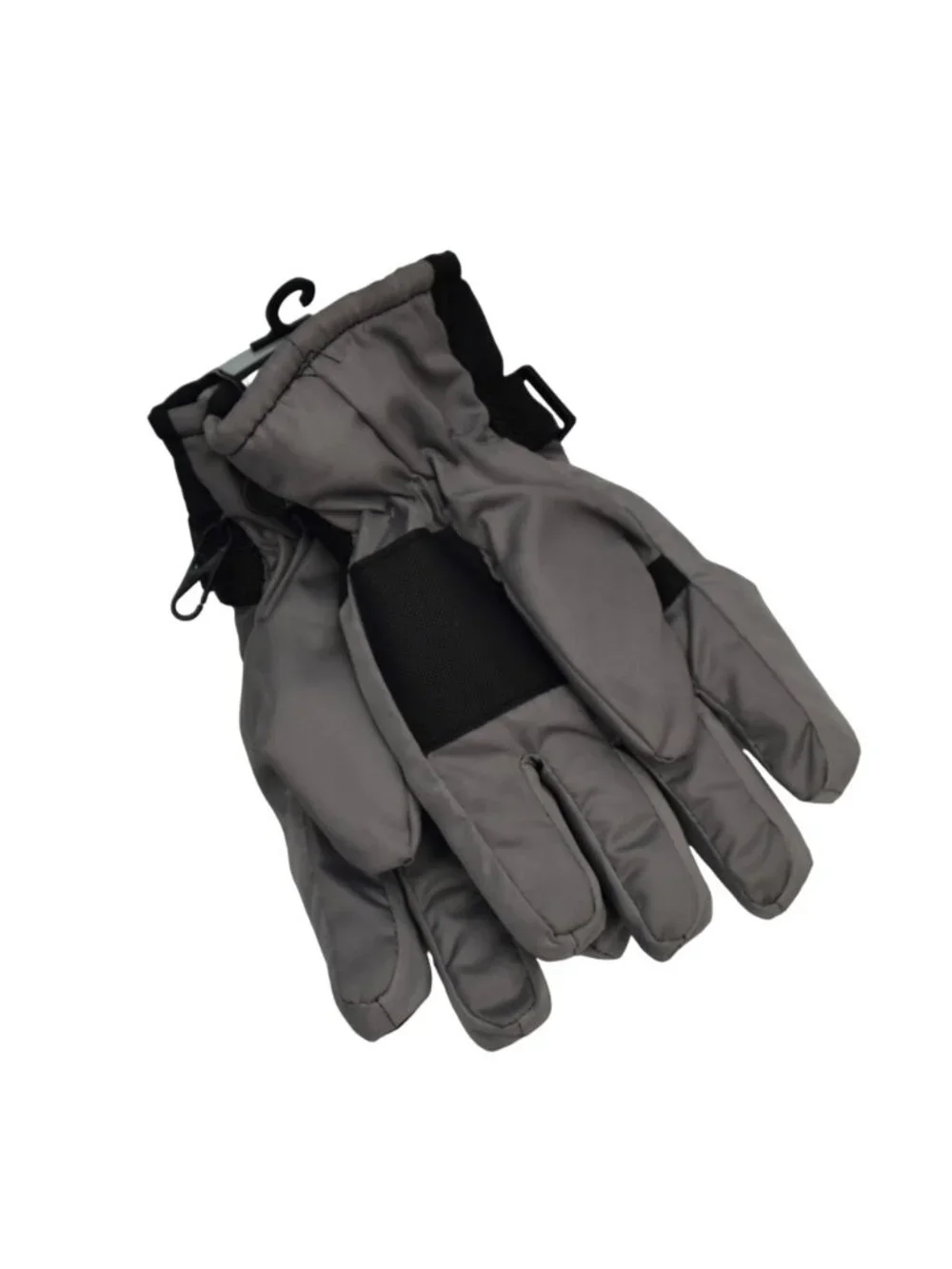Amity Kids Cold Guard Winter Gloves Gray Reflective Striped Boys Girls One Size